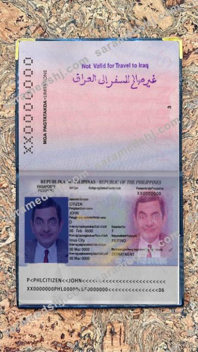 Philippines passport version 2 photo look